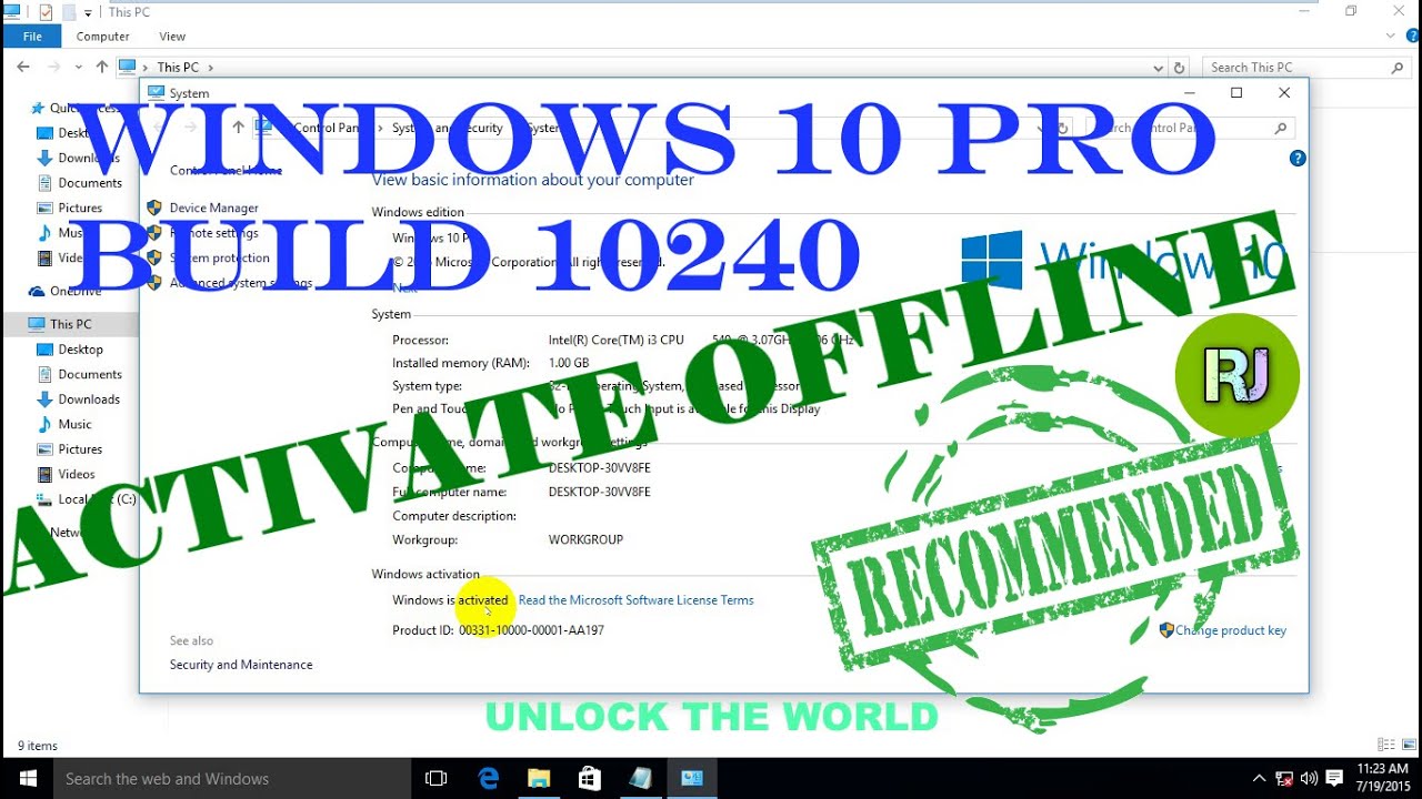 Windows 10.0 build 10240